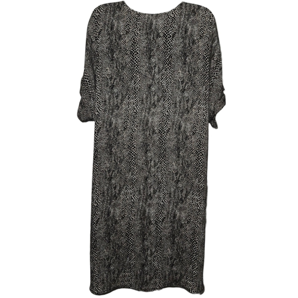 NWT Peyton Jensen Evereve Snakeskin Printed Short Sleeve Dress W/ Pockets - Picture 2 of 4